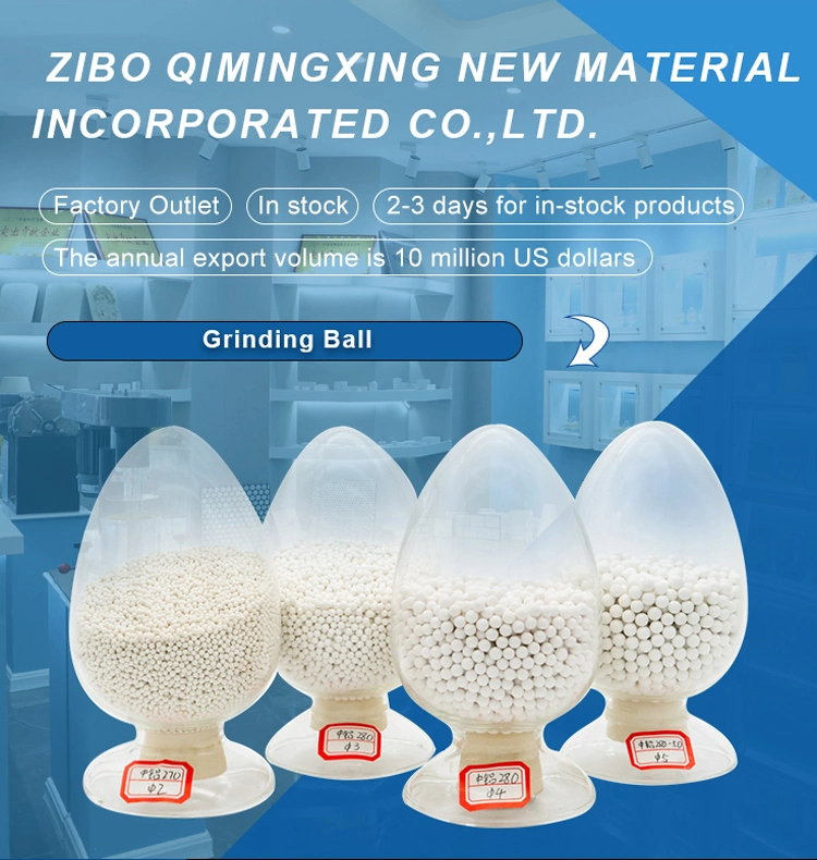 Abrasive Wear Resistant 92% 95% Alumina Ceramic Grinding Balls Price From Zibo Qimingxing